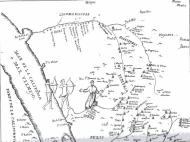 Father Kino's Map of the Pimera Alta from Bolton